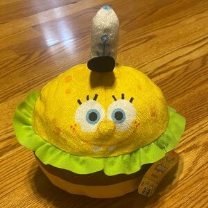 Nickelodeon **SpongeBob SquarePants™ Krabby Patty Plush 7.5in* New w/Tag